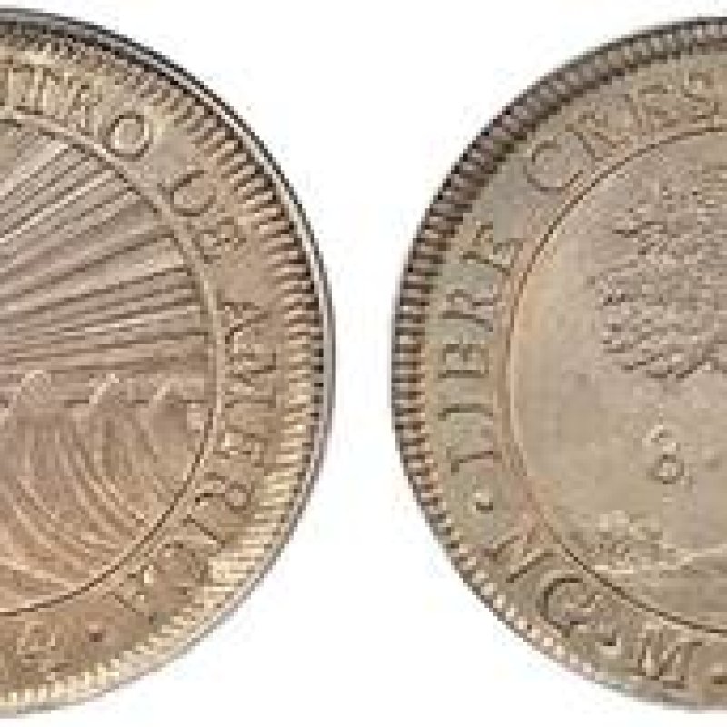 Imagen: 8 Reales de la República Federal de Centroamérica, 1824