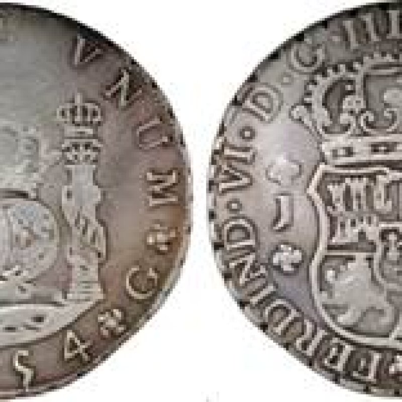 Imagen: 8 Reales Columnario, 1754